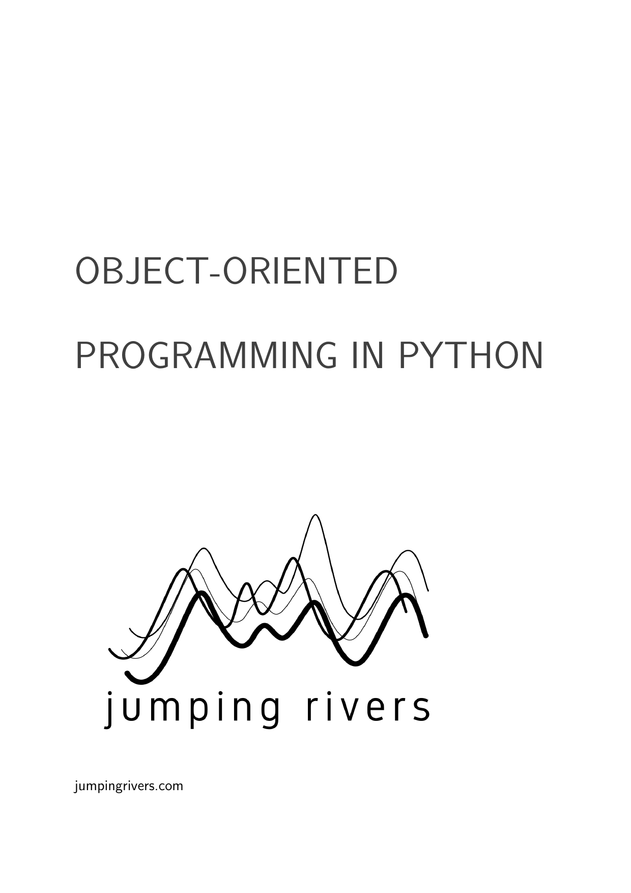 Page 1 of example course material for  Object-Oriented Programming in Python