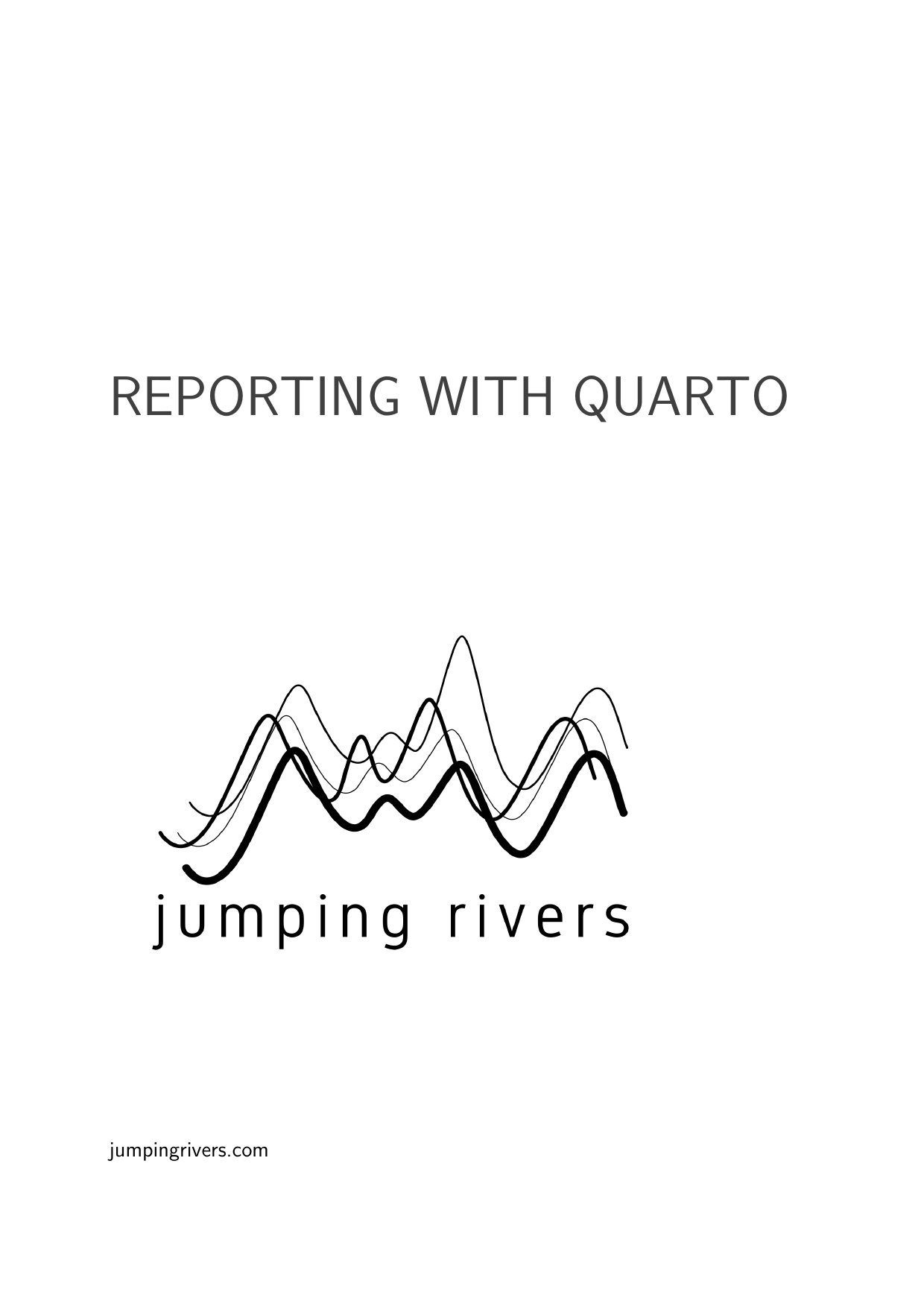 Page 1 of example course material for  Reporting with Quarto