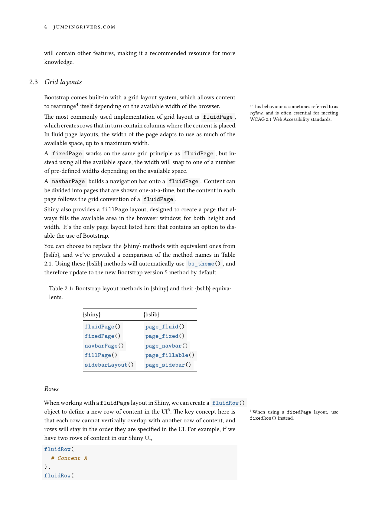 Page 4 of example course material for  Responsive Web Design in Shiny