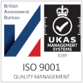 British Assessment Bureau, UKAS Certified logo for ISO 9001 - Quality management